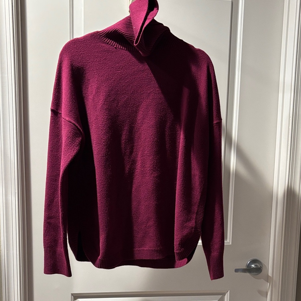 French Connection Burgundy Turtleneck Sweater